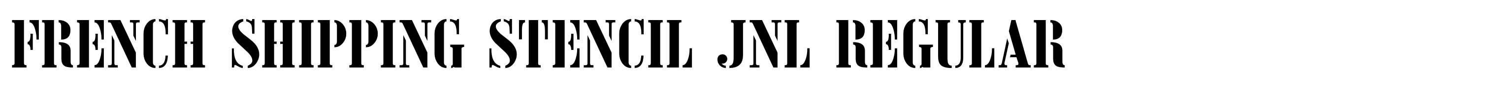 French Shipping Stencil JNL Regular